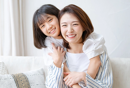 保護者のかたも一緒に診察を受けることができます